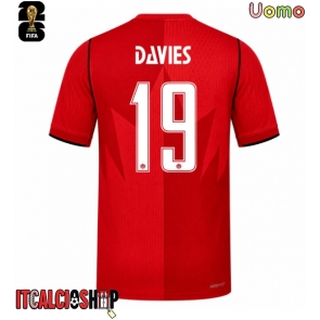 Canada Alphonso Davies #19 Prima Maglia Mondiali 2026 Manica Corta Canada Alphonso Davies #19 Prima Maglia Mondiali 2026 Manica Corta